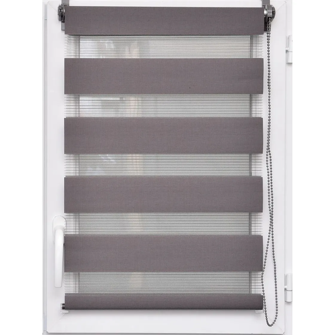 Cortinas>Estor De Tela Noche/Día Gris 87x180Cm