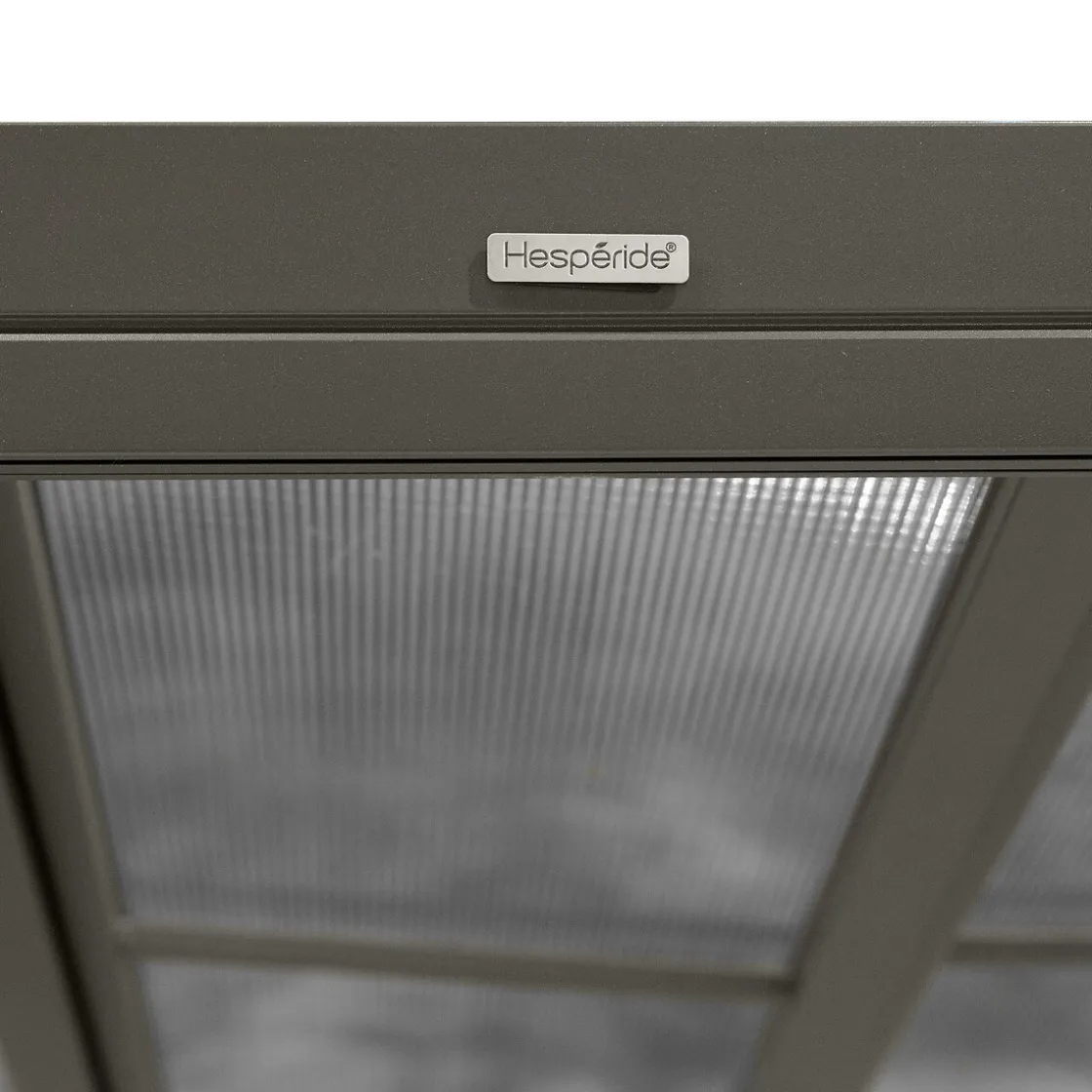 hespéride Pérgolas>Extensión pérgola ENOLIE graphite de aluminio