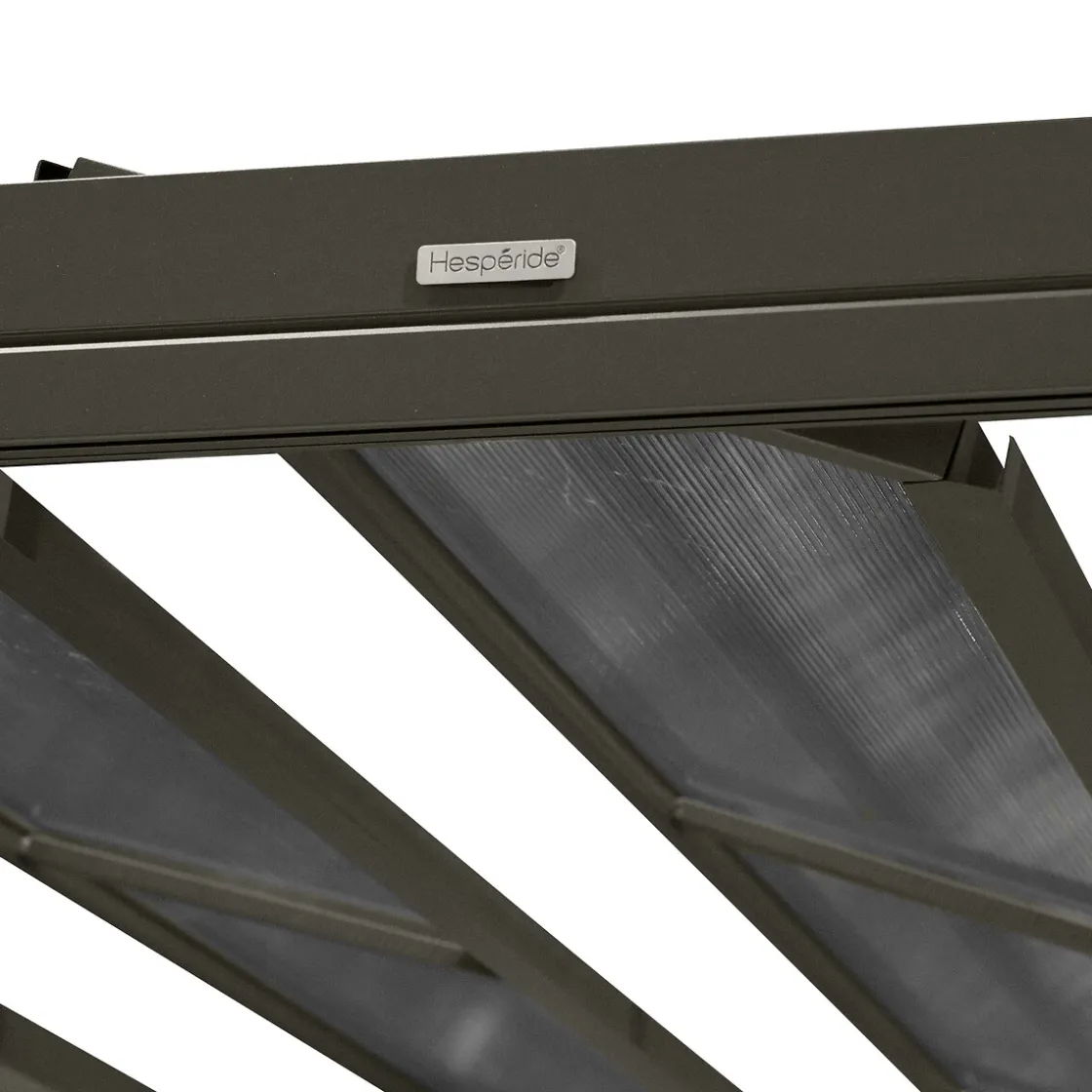hespéride Pérgolas>Extensión pérgola ENOLIE graphite de aluminio