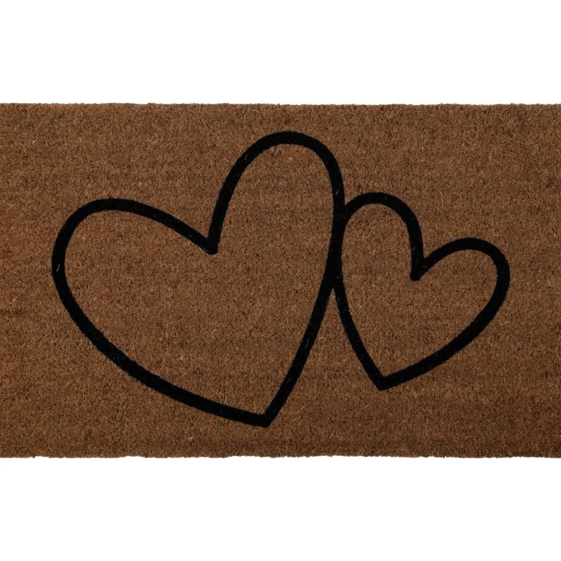 Alfombras De Entrada>Felpudo Corazones 45x75cm Fibra Coco
