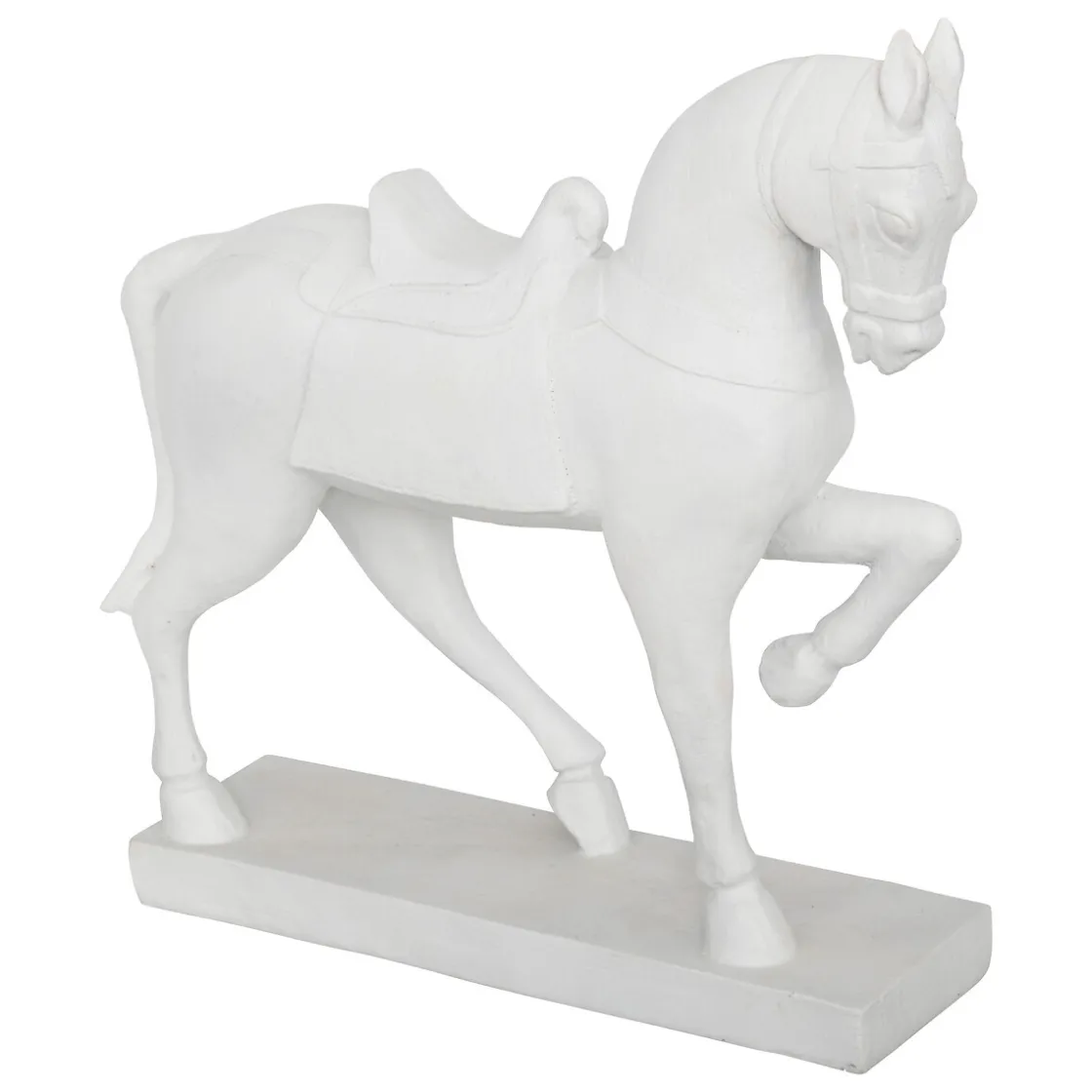 atmosphera Accesorios|Estilo Rústico>Figura caballo blanco de resina