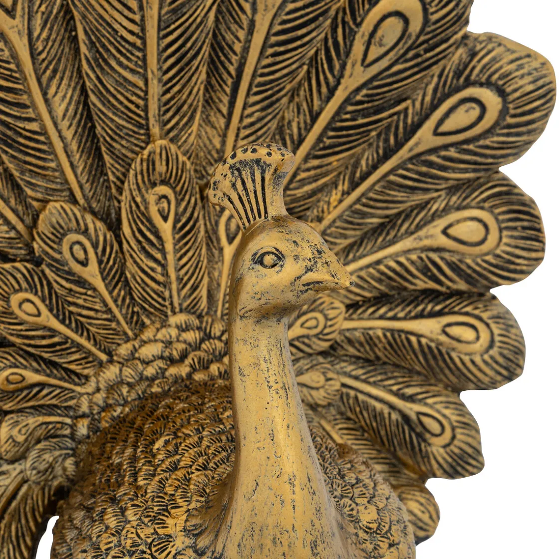 atmosphera Accesorios>Figura pavo real WILD ROMANCE dorada 27cm