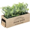 atmosphera Plantas Y Flores Artificiales|Estilo Industrial>Florero De Madera C/Plantas Artif.25.5Cm