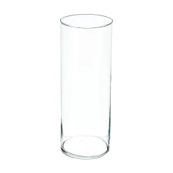 atmosphera Jarrones Y Vasos>Florero De Vidrio Cilíndrico 15x39.5Cm