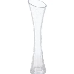 atmosphera Jarrones Y Vasos|Estilo Rústico>Florero De Vidrio Craquelado 30Cm
