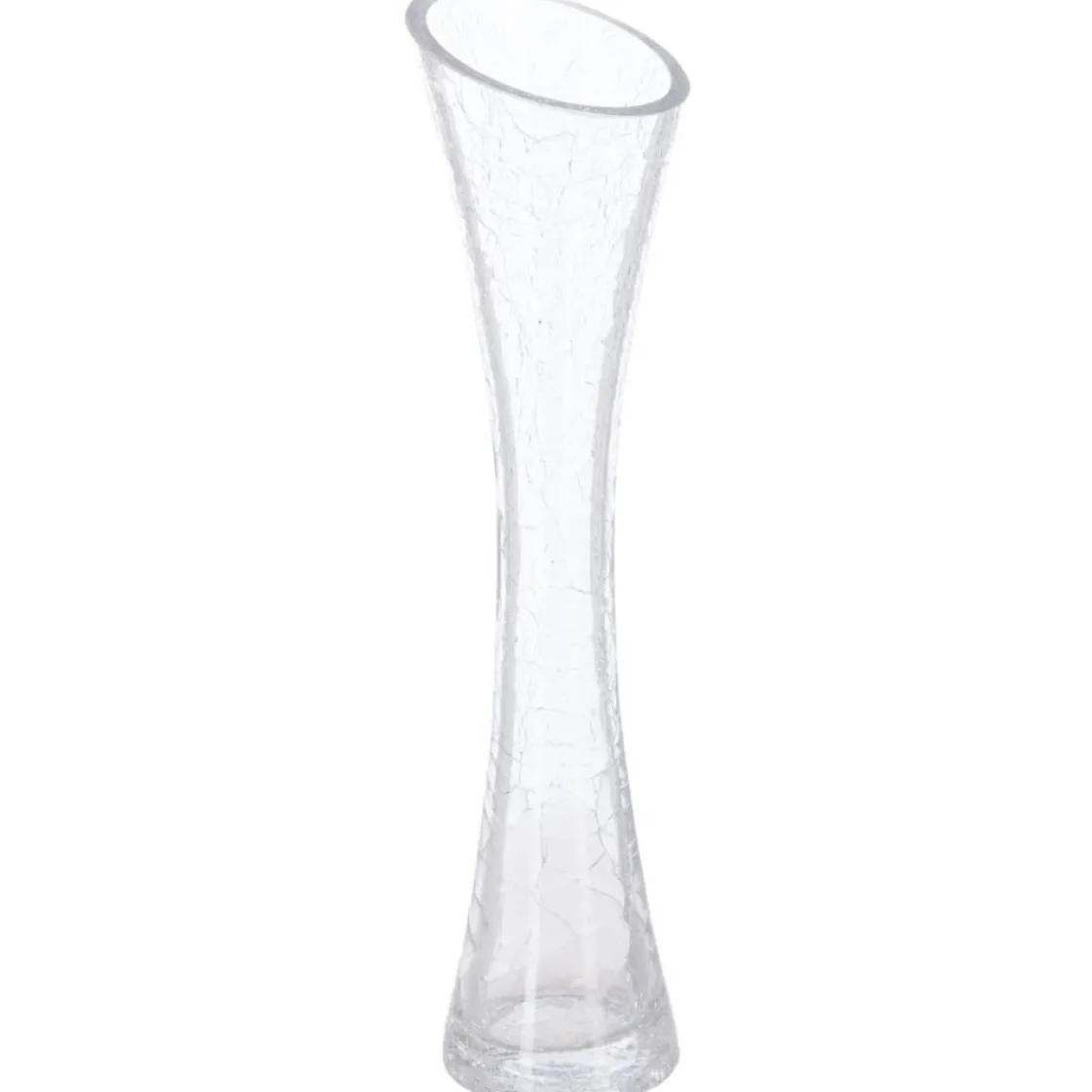 atmosphera Jarrones Y Vasos|Estilo Rústico>Florero De Vidrio Craquelado 30Cm
