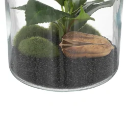 atmosphera Plantas Y Flores Artificiales|Estilo Étnico>Frasco De Vidrio C/Plantas Artif.12x19.5