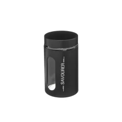 5five Cajas Y Frascos>Frasco De Vidrio Negro Ublo 0.9L