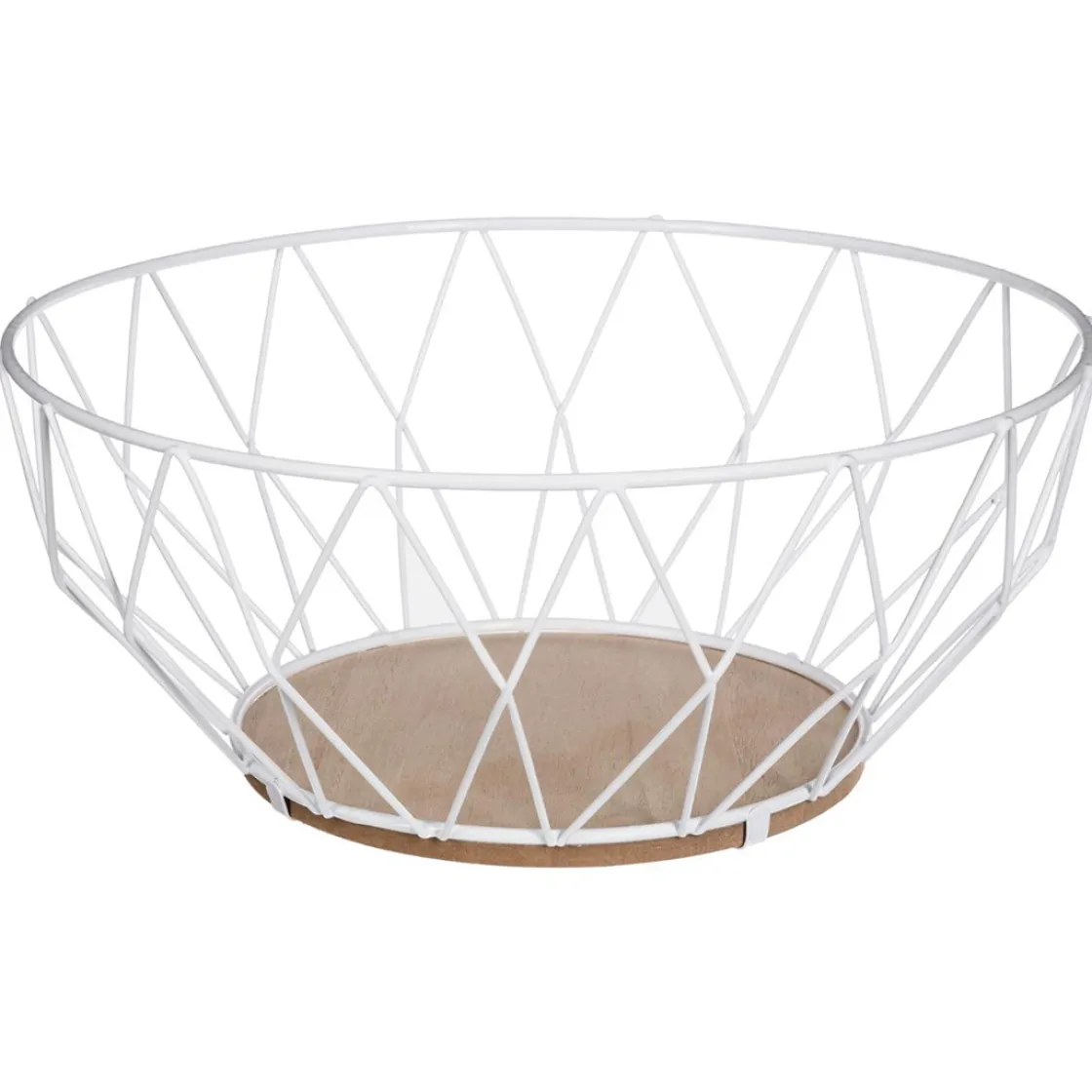 secret d'gourmet Fruteros>Frutero Metálico Blanco 28Cm