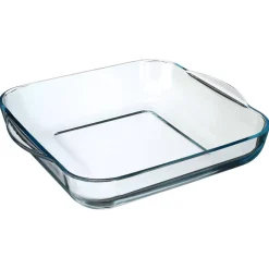 Bandejas Y Platos Para Horno>Fuente Borcam Cuad. De Vidrio
