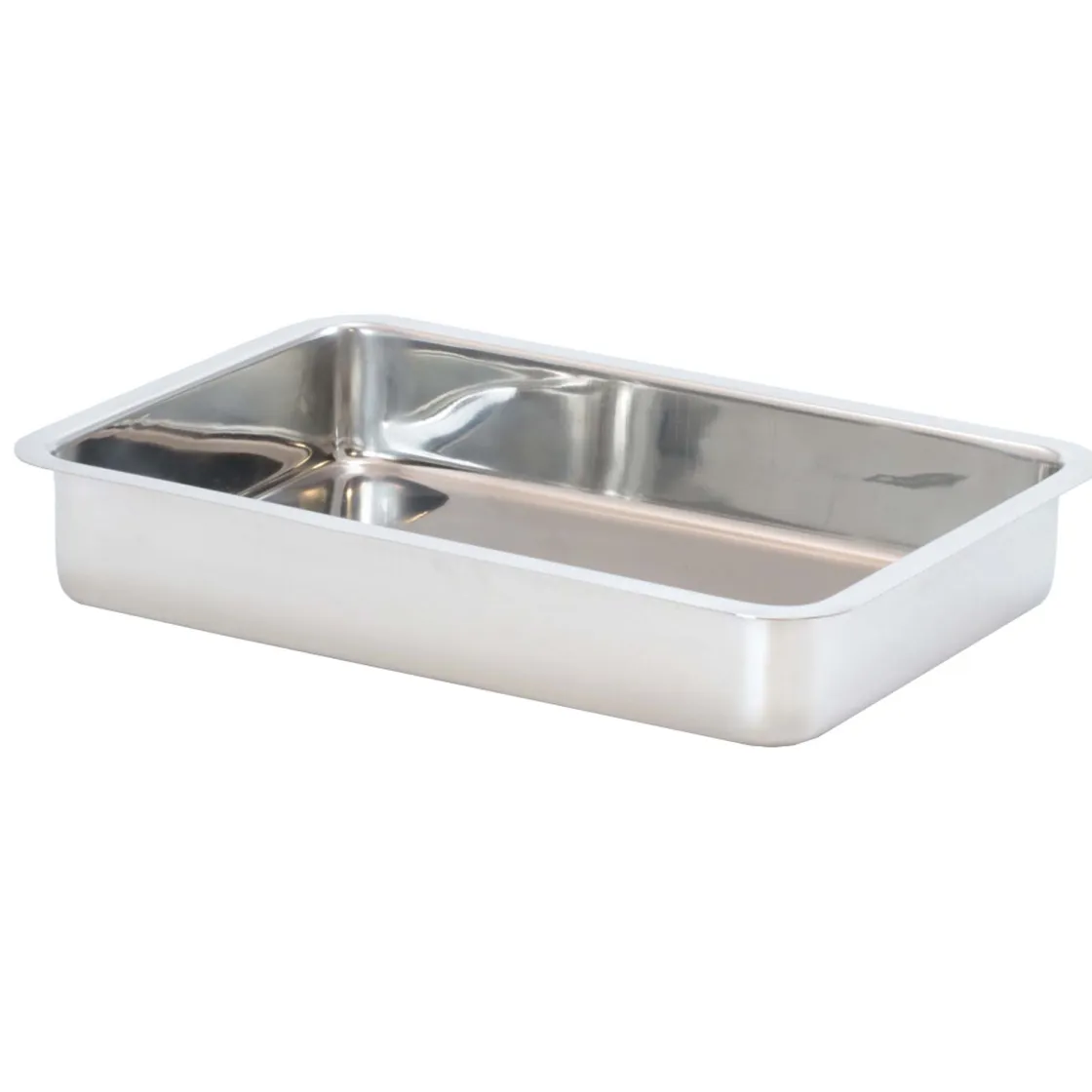 Bandejas Y Platos Para Horno>Fuente Inoxidable Rectangular 7x40x28Cm