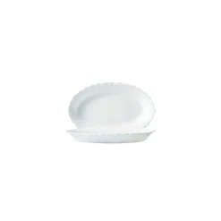 Cuencos, Fuentes Y Ensaladeras>Fuente Ovalada Trianon Luminarc Blanca 22cm