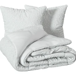atmosphera Edredones Y Colchas>Funda nórdica y 2 fundas de cojín SWAN blanco