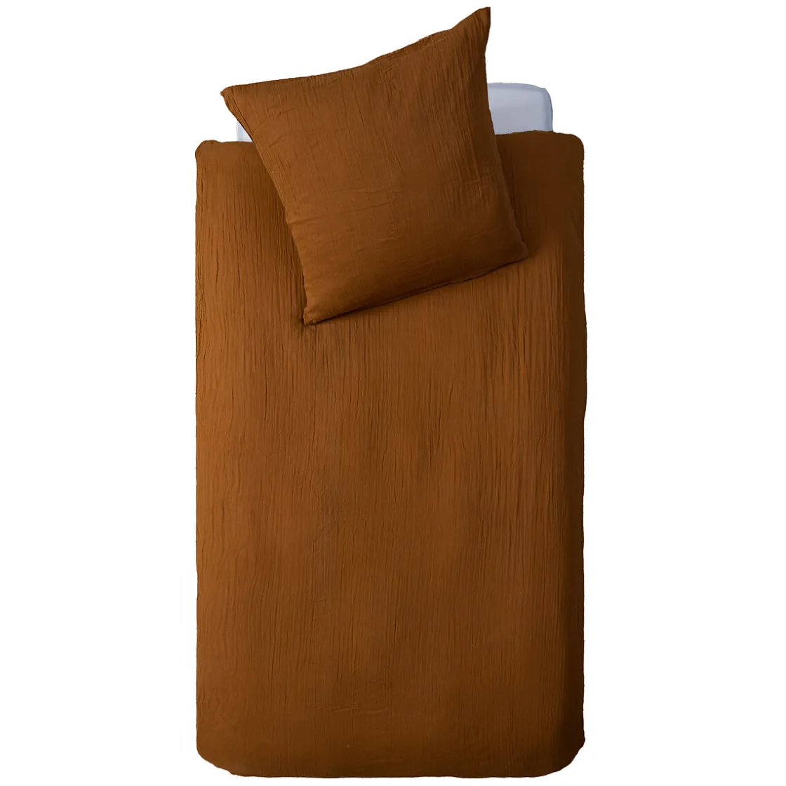 atmosphera4kids Téxtil>Funda nórdica y funda de cojín de gasa terracota