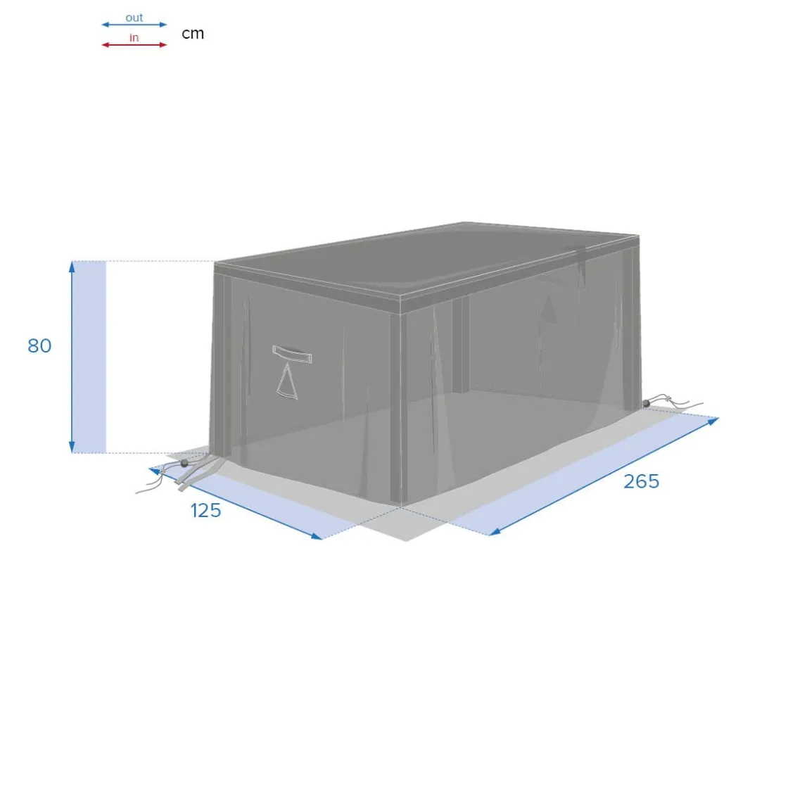 hespéride Complementos>Funda protectora para mesa rectangular L