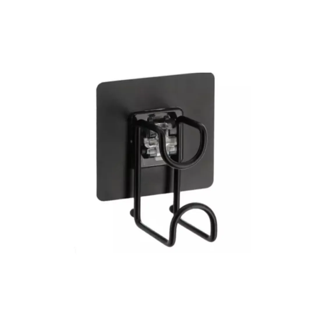 Accesorios De Baño>Gancho Para Baño De Metal Con Adesivo Negro