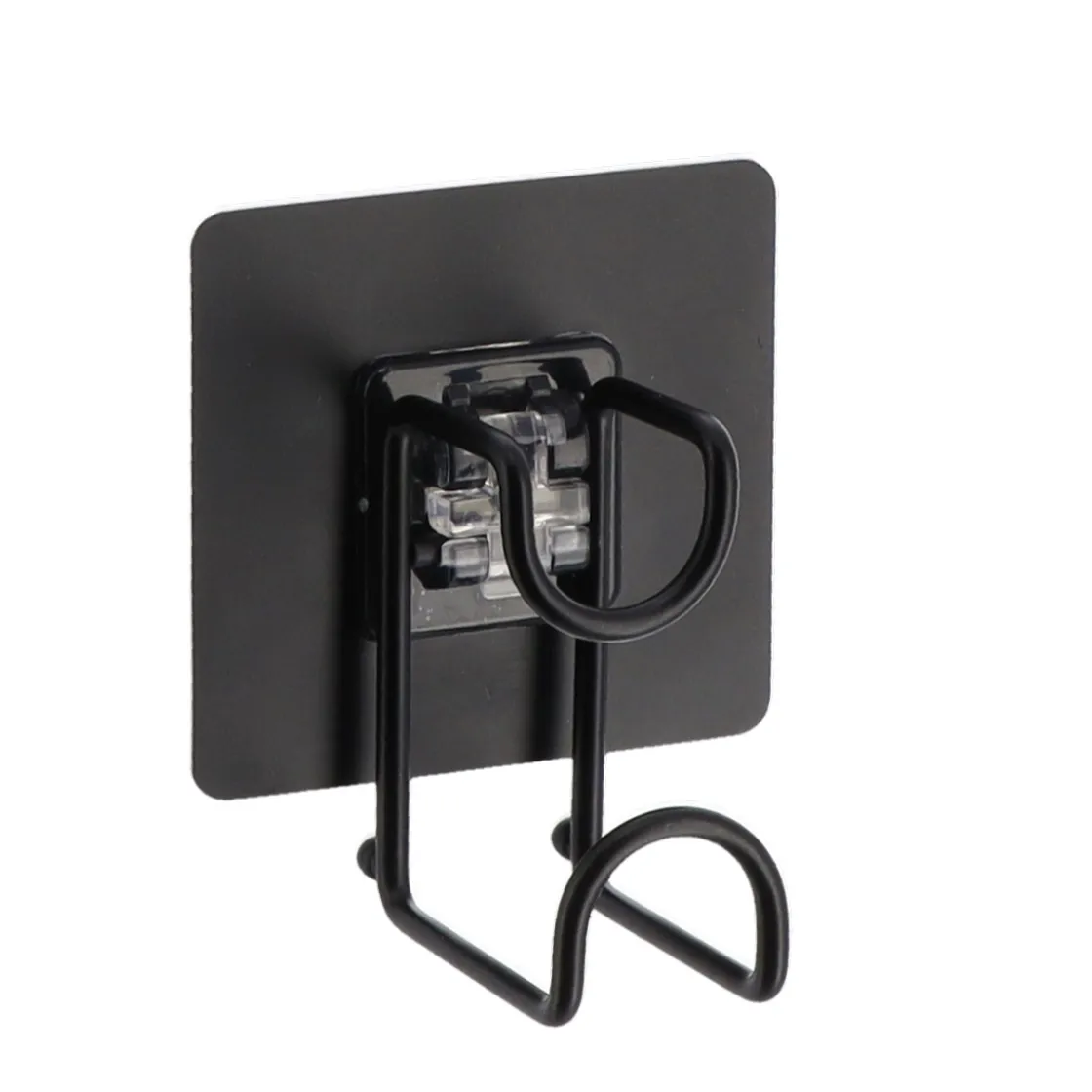 Accesorios De Baño>Gancho Para Baño De Metal Con Adesivo Negro