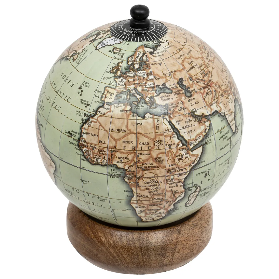 atmosphera Accesorios|Estilo Industrial>Globo terráqueo decorativo BE VINTAGE de madera