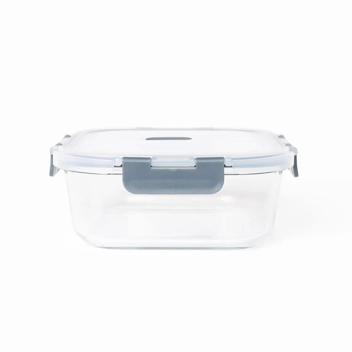 Tapas Y Cubiertas>Hermético Cuadrado Vidrio 0.32L