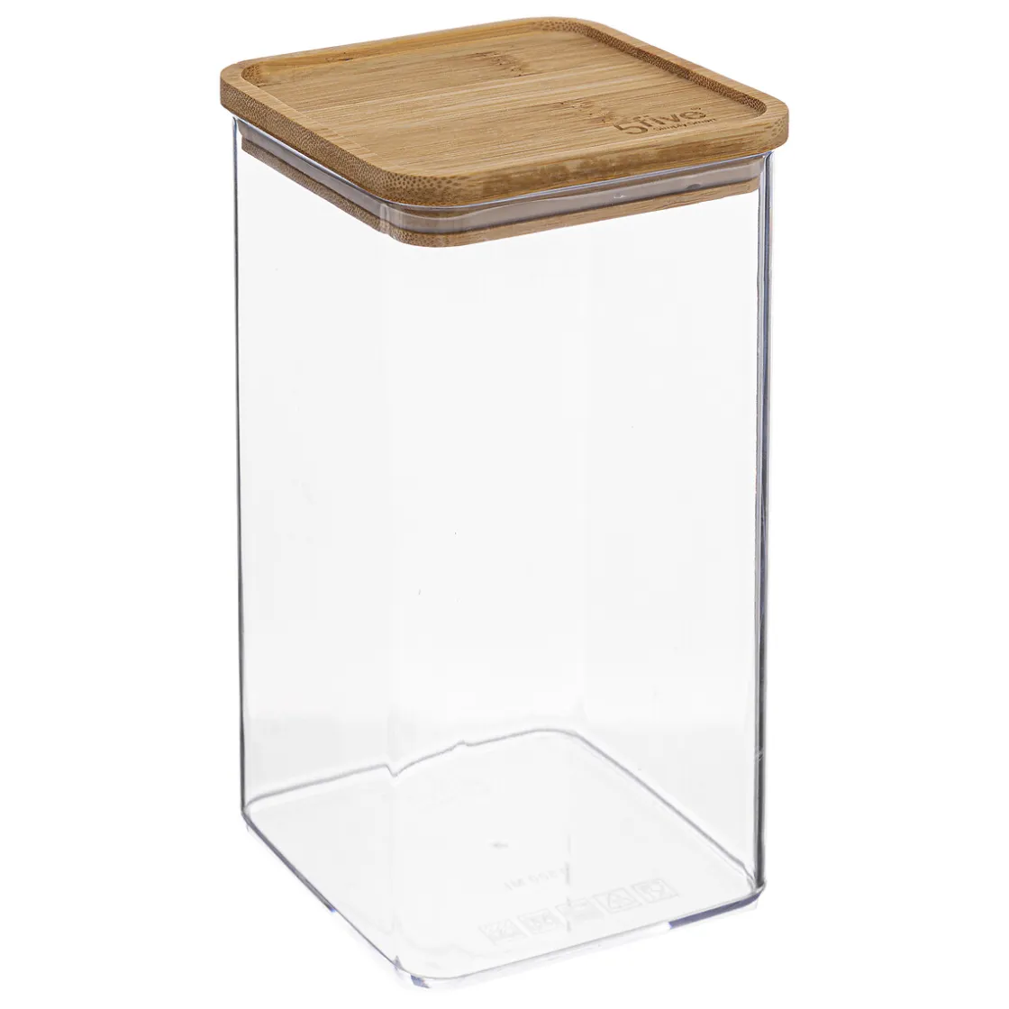 5five Cajas Y Frascos>Hermético ESKE apilable con tapa de bambú 1.5l