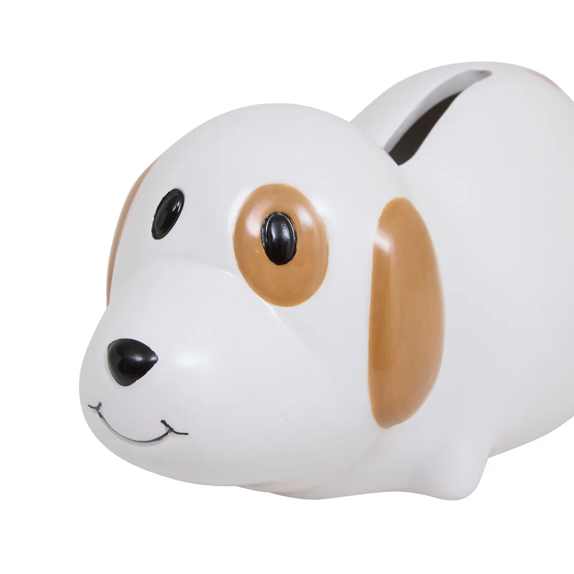 atmosphera4kids Accesorios Decorativos>Hucha perro blanco y marrón 7cm