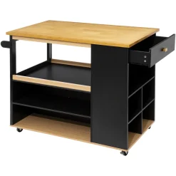 atmosphera Muebles Y Carros De Apoyo>Isla De Cocina C/Ruedas 110x70x90Cm