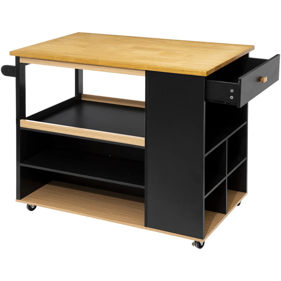 atmosphera Muebles Y Carros De Apoyo>Isla De Cocina C/Ruedas 110x70x90Cm