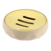 Accesorios De Lavabo>Jabonera Beige Y Dorada