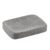 Accesorios De Lavabo>Jabonera De Baño Gris Efecto Piedra