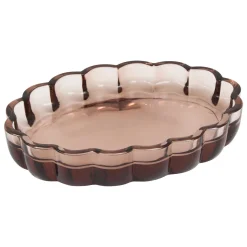 5five Accesorios De Lavabo>Jabonera FLOREA marrón de vidrio