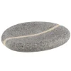 Accesorios De Lavabo>Jabonera Gris Efecto Piedra