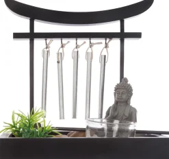 atmosphera Accesorios|Estilo Oriental>Jardín Zen Con Campanas 15x12x16.5Cm