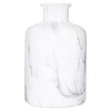 atmosphera Jarrones Y Vasos|Estilo Contemporaneo>Jarrón blanco efecto mármol 17,5cm