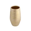 Jarrones Y Vasos>Jarrón De Cerámica Dorado 40Cm