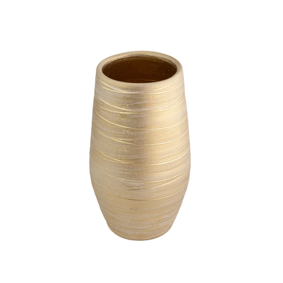 Jarrones Y Vasos>Jarrón De Cerámica Dorado 40Cm