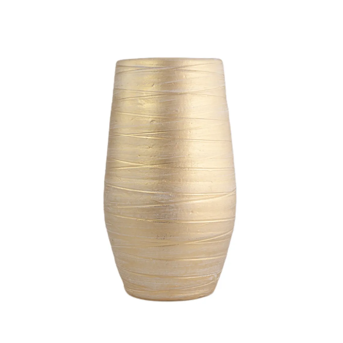 Jarrones Y Vasos>Jarrón De Cerámica Dorado 40Cm