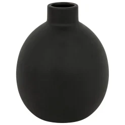 atmosphera Estilo Industrial>Jarrón de cerámica negra RILY