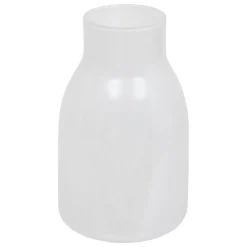 atmosphera Jarrones Y Vasos>Jarrón De Vidrio Blanco Dola 25.5cm