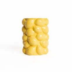 Jarrones Y Vasos>Jarrón limones de cerámica 17,5 cm