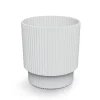 Complementos>Jarrón MILLY redondo blanco 15.7x14.6x14.6cm