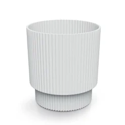 Complementos>Jarrón MILLY redondo blanco 15.7x14.6x14.6cm