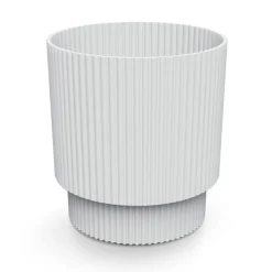 Complementos>Jarrón MILLY round blanco 21x19.5x19.5cm