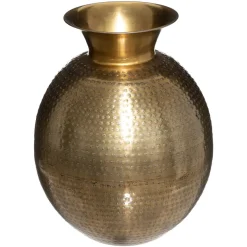 atmosphera Jarrones Y Vasos|Estilo Étnico>Jarrón OASIS dorado de metal 40cm