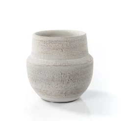 Jarrones Y Vasos|Estilo Rústico>Jarrón SABRE gris de barro 14cm