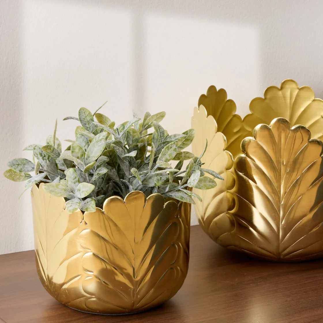 atmosphera Jarrones Y Vasos>Jarrón Tam. 1/2 BELLI dorado 14cm