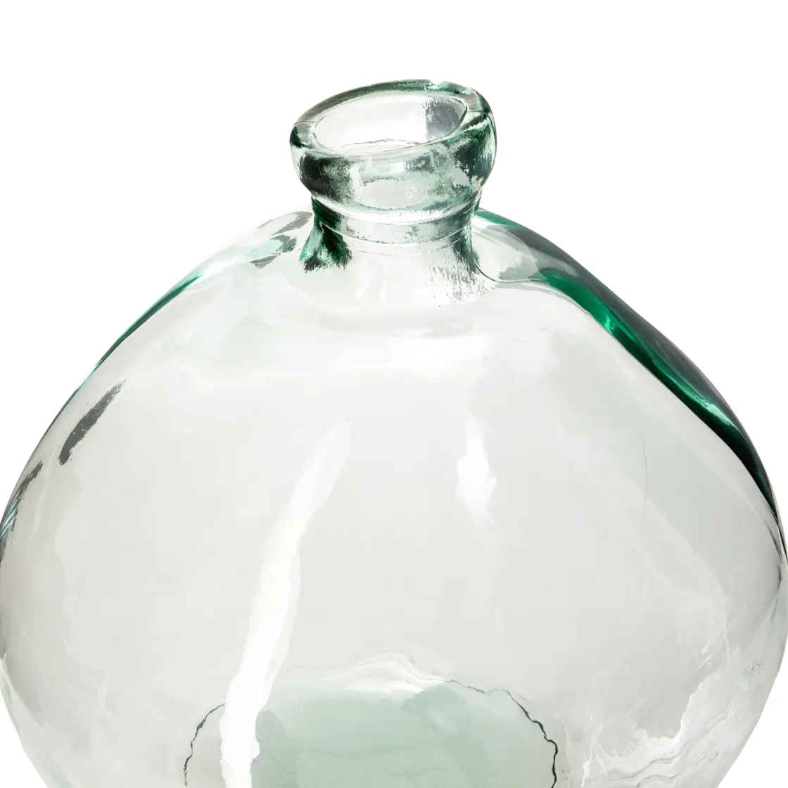atmosphera Jarrones Y Vasos|Estilo Rústico>Jarrón Uly Transparente De Vidrio Reciclado 22cm