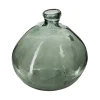 atmosphera Jarrones Y Vasos|Estilo Industrial>Jarrón Uly Verde Caqui De Vidrio Reciclado 33cm