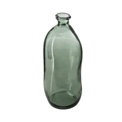 atmosphera Jarrones Y Vasos|Estilo Industrial>Jarrón Uly Verde Caqui De Vidrio Reciclado 51cm