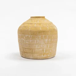 Jarrones Y Vasos>Jarrón Wind Oriental Amarillo 20Cm