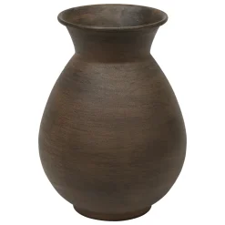 atmosphera Jarrones Y Vasos>Jarrón WONJA marrón de metal 20x15cm
